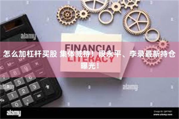 怎么加杠杆买股 集体减持！段永平、李录最新持仓曝光！
