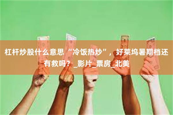 杠杆炒股什么意思 “冷饭热炒”，好莱坞暑期档还有救吗？_影片_票房_北美