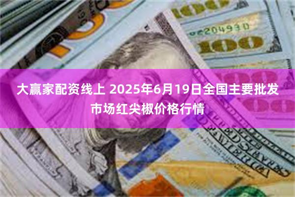 大赢家配资线上 2025年6月19日全国主要批发市场红尖椒价格行情
