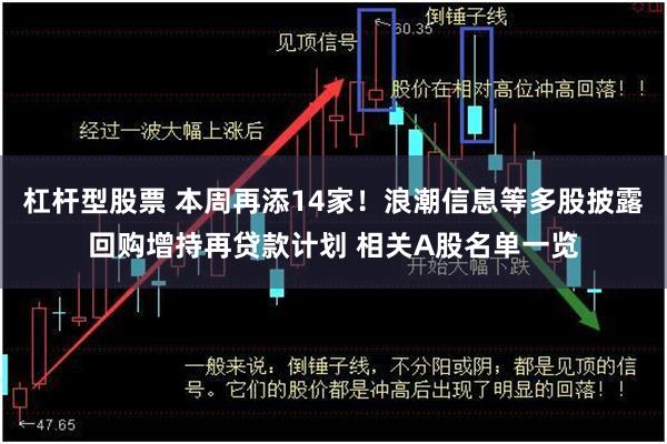 杠杆型股票 本周再添14家！浪潮信息等多股披露回购增持再贷款计划 相关A股名单一览