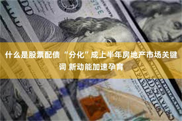 什么是股票配债 “分化”成上半年房地产市场关键词 新动能加速孕育