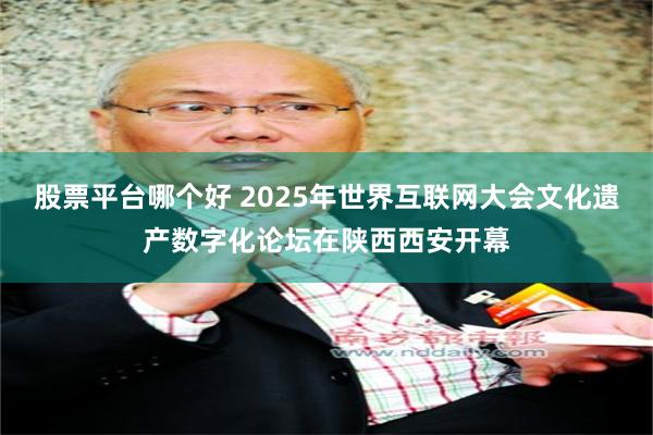 股票平台哪个好 2025年世界互联网大会文化遗产数字化论坛在陕西西安开幕