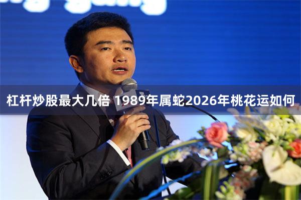 杠杆炒股最大几倍 1989年属蛇2026年桃花运如何