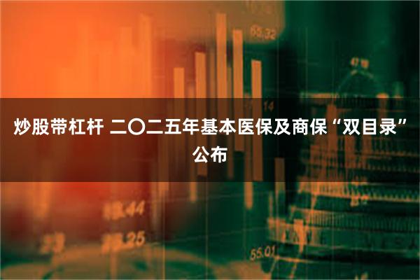 炒股带杠杆 二〇二五年基本医保及商保“双目录”公布