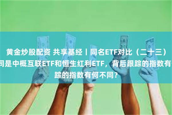 黄金炒股配资 共享基经丨同名ETF对比（二十三）：名称同是中概互联ETF和恒生红利ETF，背后跟踪的指数有何不同？